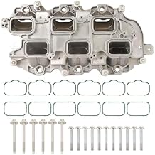 MITZONE Upgrade Aluminum Lower Intake Manifold with Gasket Compatible with 2011-2021 Jeep Dodge RAM Chrysler 3.6L V6 Vehicles Grand Cherokee Wrangler Journey Grand Caravan Town & Country 05184199AF