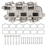 MITZONE Upgrade Aluminum Lower Intake Manifold with Gasket Compatible with 2011-2021 Jeep Dodge RAM Chrysler 3.6L V6 Vehicles Grand Cherokee Wrangler Journey Grand Caravan Town & Country 05184199AF