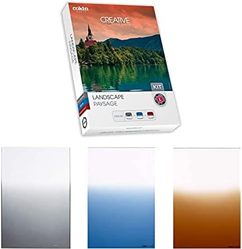 Cokin Square Filter Landscape Creative Kit - Includes Gnd 3-Stop Soft (121S), Gdn Blue Soft (123S), Gnd Tobacco Soft (125S) for L (Z) Series Holder - 100mm X 150mm