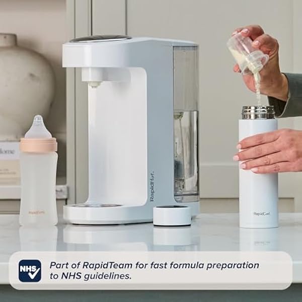 Портативный ультрафиолетовый стерилизатор Nuby RapidSterilise+ для малышей, разработанный для RapidBottle и RapidCool - 30 использований на одной зарядке, зарядка от USB, автоматическое отключение, уничтожает 99,9% бактерий в