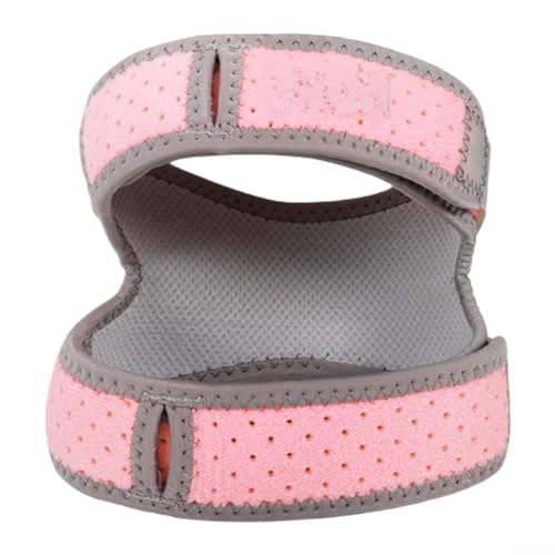 Correa de rodilla transpirable para correr para mujer que ofrece apoyo específico en fitness, tenis, baloncesto y entrenamiento (rosa-1 unidad)