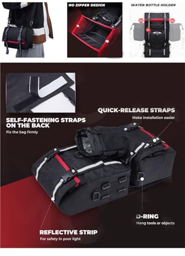 Sac de rangement pour garde-boue arrière VTT contre la boue Sportsman
