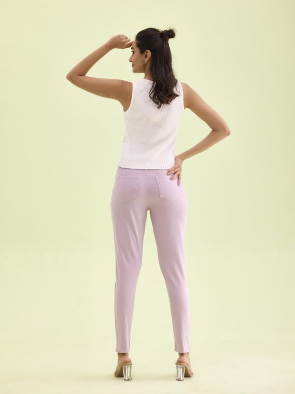 Image of GO COLORS Women Mid Rise Premium Straight Jeans