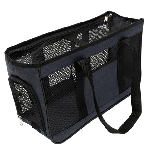 SUPVOX 透気性 ペットキャリーバッグ 猫用収納バッグ 小型犬対応 持ち運び便利 軽量耐久性 通院旅行キャンプ向け