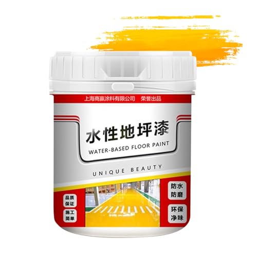 Pintura para suelos a base de agua Golden Silk, Pintura antideslizante para pisos de concreto,500 g de pintura de hormigón, revestimiento antideslizante de secado rápido - Pintura para suelos