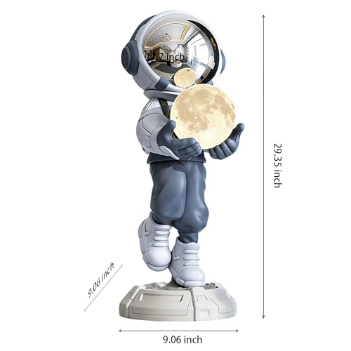 Estatua de Astronauta con Luz LED de Cambio de Color miniatura 2