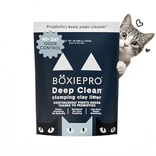 Boxie® Probiotic Cat Litter 40 Day Natural Odor Control, 16lb Clumping Kitty Litter (Clay)
