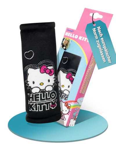 2x Gurtpolster Auto Mit Katzen Motiv - Weich & Bequem Für Kinder