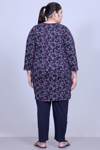 Image of RYSH Women's Plus Size Printed Longline Tops | Printed longline tops in multiple colours and plus sizes