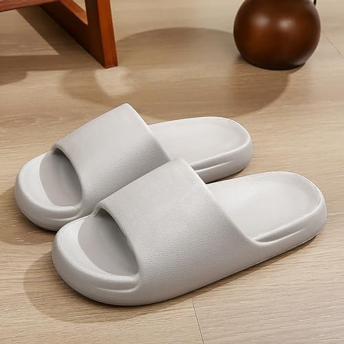 Image of Jerzmy Comfy Slides for Women Men | Extra Soft Pillow House Slippers Pool Shower Shoes | Non Slip Cloud Sandals for Summer Indoor Outdoor Beach