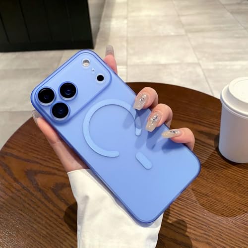 Coque ultra-fine pour iPhone 16 Pro Max translucide mate avec charge magnétique