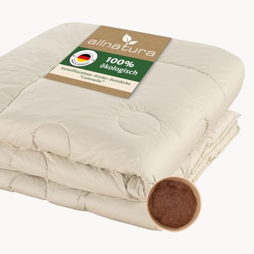 allnatura Kinder-Bettdecke Cammello 100x135 Leicht - Temperaturau...