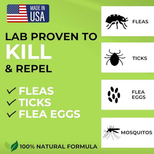Image of Nature's Dome Outdoor Flea and Tick Spray | Plant-Based Flea and Tick Yard Spray for Mosquitos, Larvae & Eggs | Pest Control for Patio & Lawn | Safe for Pets, Garden & Kids | 1 Gallon
