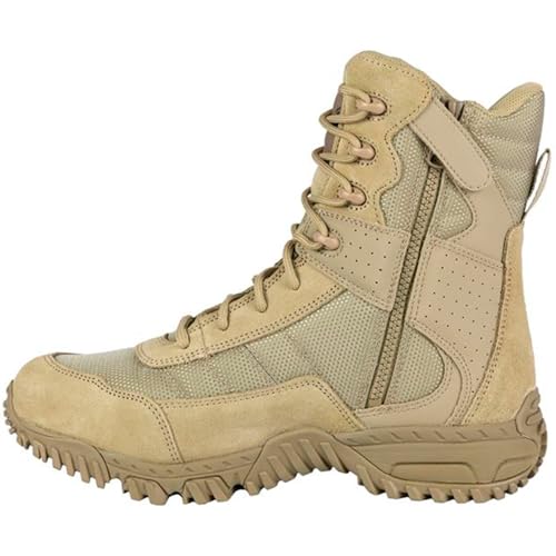 Image of Altama Unisex Vengeance SR 8 inch Side-Zip Lightweight Leather Boots | Full Grain, Textile Lining & Gusseted Tongue