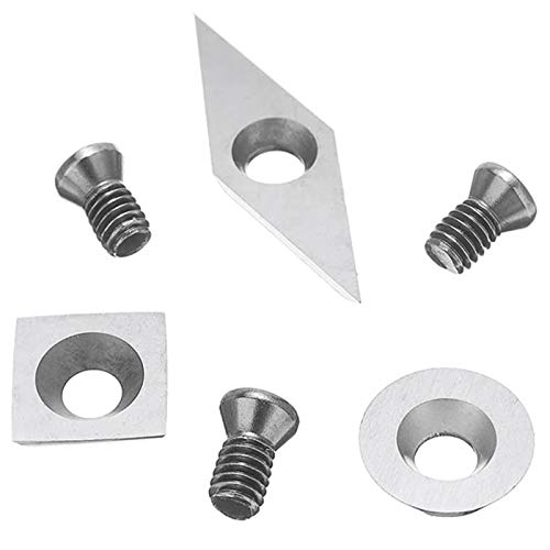 Set de 3 piezas de insertos de carburo para torneado de madera miniatura 4