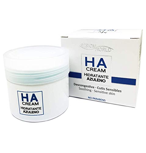 Crema facial HA Hidratante al Azuleno SPF10 descongestiva para cutis sensible 60ml. sesioMWorld® Cover