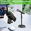 3 Pack Microphone Clip Holders, Adjustable Holder Clamp Mic Adapter With Copper Screws Flexible Mic Adapter Desk Universal Microphone Stand Adaptor #2