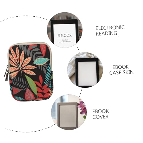 Funda para libro electrónico vertical de lona para lectura diaria y transporte en el bolso 2