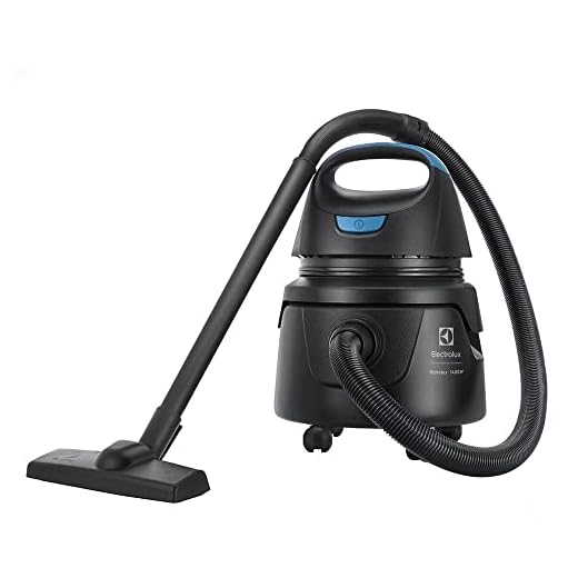Electrolux 3011AHBR411 - Aspirador água pó, compacto potente função sopro 1400W, 12 L total, 5 L util, protetor termico, 127v, Preto Com Detalhes Em Azul