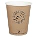 Produktbild 1-PACK BIO Kartonbecher Kaffeebecher CoffeeToGo PLA bis 100°C, 200ml, Ø8cm, 100 Stück