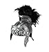 Nicky Bigs Novelties Medieval Knight Roman Helmet with Faux Feathers And Spear Prop Legion Centurion Gladiator Costume Warrior Accessories