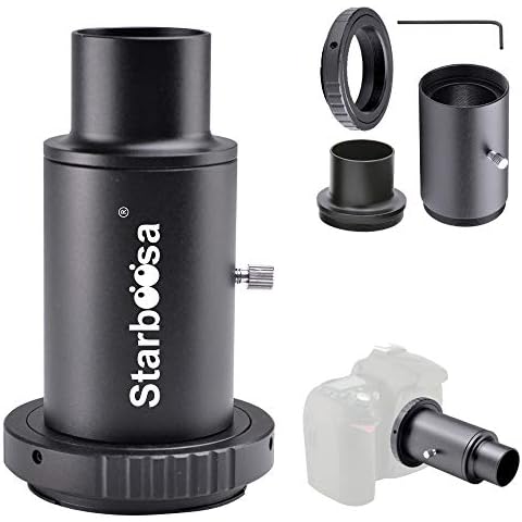 Starboosa 1.25-inch T Adapter and T2 T Ring Adapter - for Canon SLR Cameras Connected to Telescopes - for Prime-Focus Or Eyepiece-Projection Photography Cover