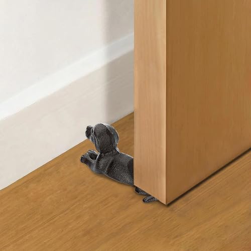 Sumnacon ID-06 Cast Iron Door Stop - Heavy Duty Rustic Door Stopper Avoid Drilling Hole thumb #2