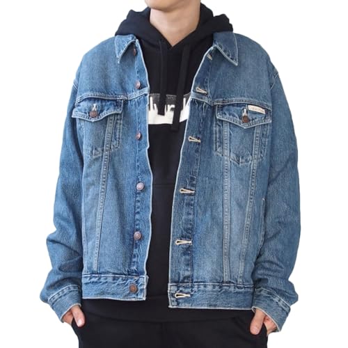 [カルバン・クライン] CALVIN KLEIN ジャケット デニムジャケット Gジャン メンズ アウター USモデル [40TM715] XL STONE BLUE [並行輸入品]のサムネイル