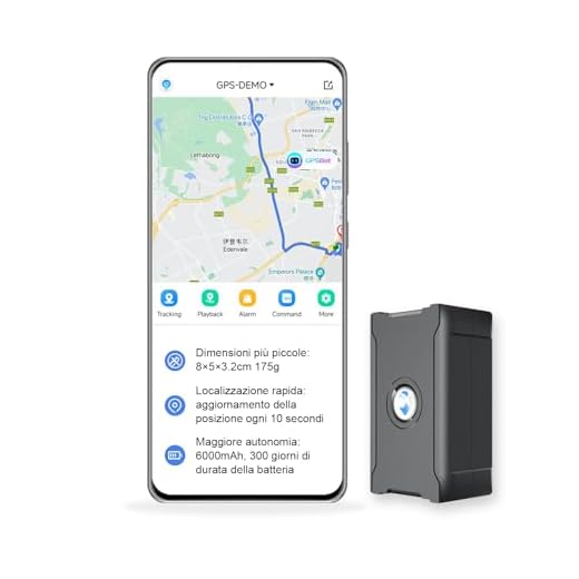 GPS Localizzatore Tracker per Auto Moto e Cani, 90 Giorni di Standby 6000mAh, Allarme Antifurto Tracciamento Globale in Tempo Reale - SIM Card Gratuita, App Inclusa, Tracker GPS Nascosto