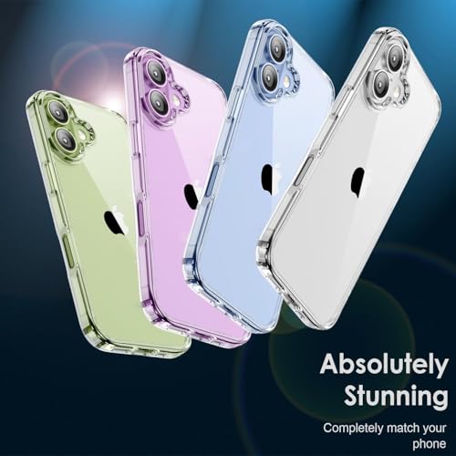 Image of SQUIF Crystal Clear Transparent iPhone 17 Case with Camera Protection | Shockproof TPU Bumper | 7FT Drop Protection | Anti-Yellowing Slim Cover for iPhone 17