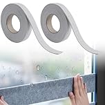 2 Rolls Anti-Condensation Absorbers for Windows, Window Anti Condensation Strips, Window Tape for Winter, Weather Stripping Tape for Windowsills, Glass, Doors & Air Conditioners