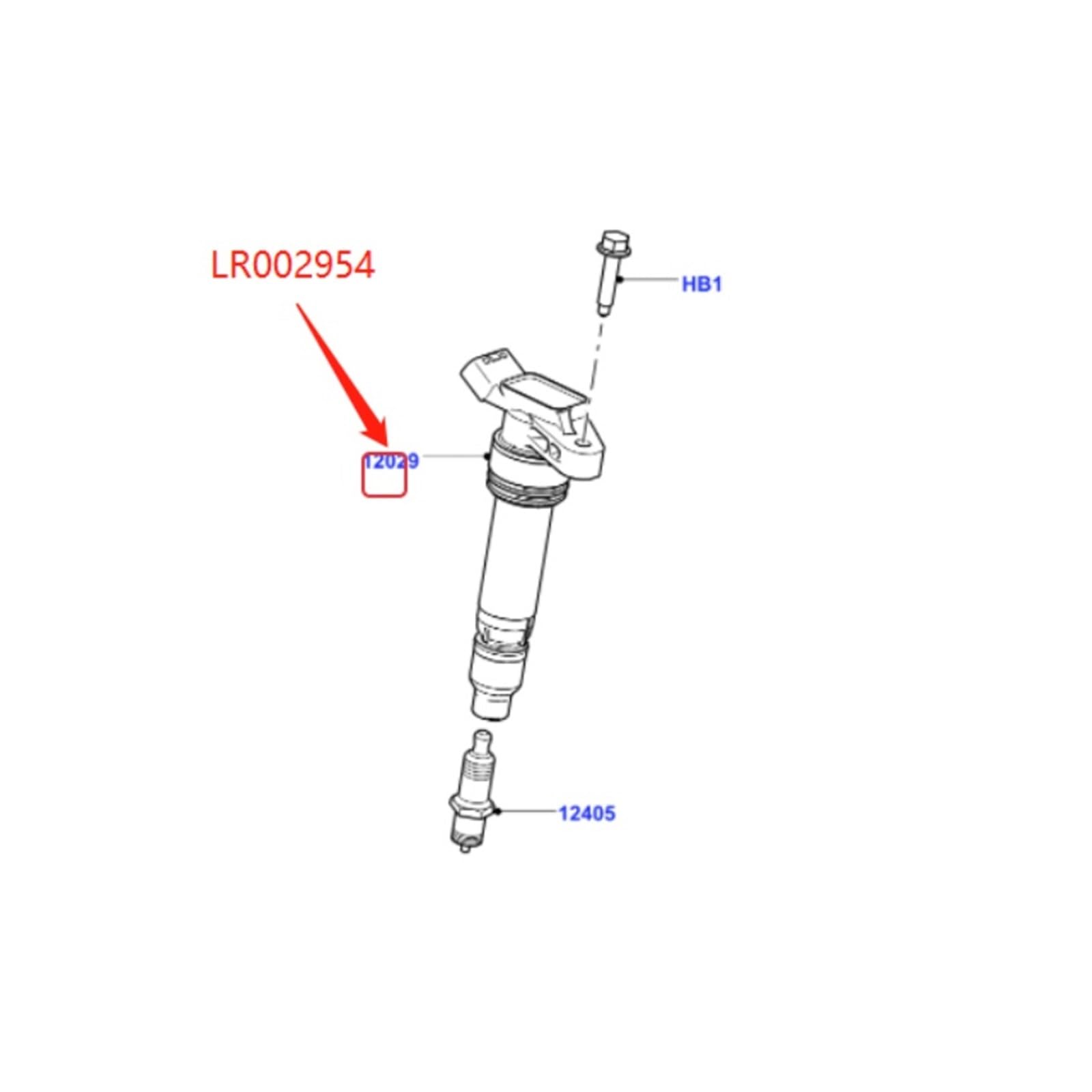 Bobina de Encendido for Motor de Gasolina de 3,2 l Compatible con Land Rover Freelander 2 LR2 de 2006 a 2014, Calidad OEM LR002954
