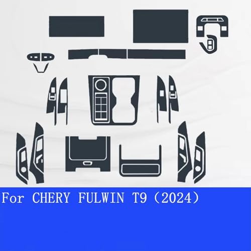 Film TPU anti-rayures Chery Fulwin T9 tableau de bord net
