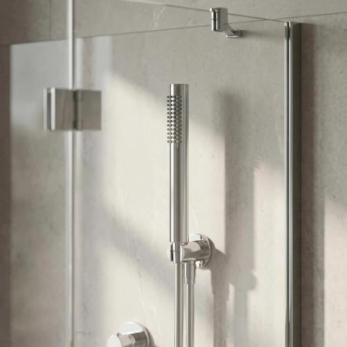 Douchette Rea JS-018 en chrome brillant de dimensions compactes 2,3x2,3x21,2cm