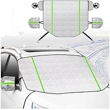 for Suzuki Brezza 2016-2022 Car Windshield Cover for Ice and Snow with Rearview Mirror Protector Windproof Winter Frost Guard Accessories
