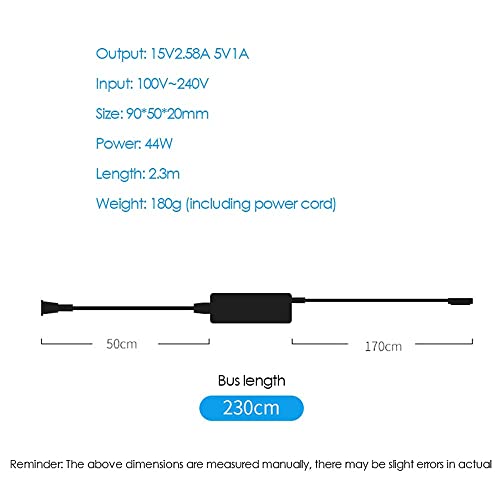 Surface Pro Charger Compatible With Microsoft Surface Pro 3 4 5 6 7 8 9 X Surface Book 1 2 Surface Laptop 1 2 3 Surface Go 1 2 1769 1736 1800 Laptop Charger Power #TOP1