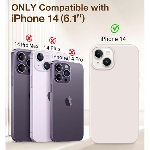 Image of Kratos Soft Silicone Case Cover Compatible with iPhone 14 - Everyday Comfort Protection, Wireless Magnetic Charging Case with Raised Edge Camera & Screen Protection, Shock-Resistant Design