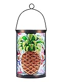 Hanging Solar Lantern Outdoor Decorative Waterproof LED Solar Pineapple Lights Tabletop Lamp for...
