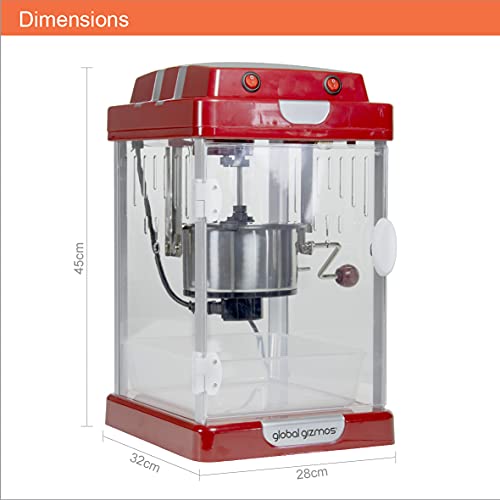 Global Gizmos Giant Cinema Style Popcorn Maker / Extra Large Capacity / Movie Nights, Sleepovers, Kids Parties - Image 6