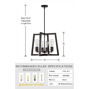 Rustic Metal Lantern Cage Farmhouse Kitchen Island Pendant Light Fixture,Modern Industrial Oil Rubbed Bronze Finish for Dining Room Bedroom Foyer Entry Porch Over Sink (E26 Base, 4 Light 2 Pack) Rustic Metal Lantern Cage Farmhouse Kitchen Island Pendant Light FixtureModern Industrial Oil Rubbed Bronze Finish for Dining Room Bedroom Foyer Entry Porch Over Sink E26 Base 4 Light 2 Pack