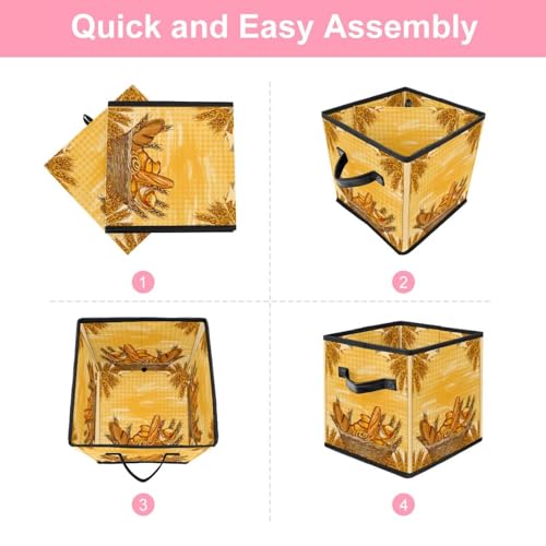 Cube de rangement pliable pour optimiser l'espace du placard
