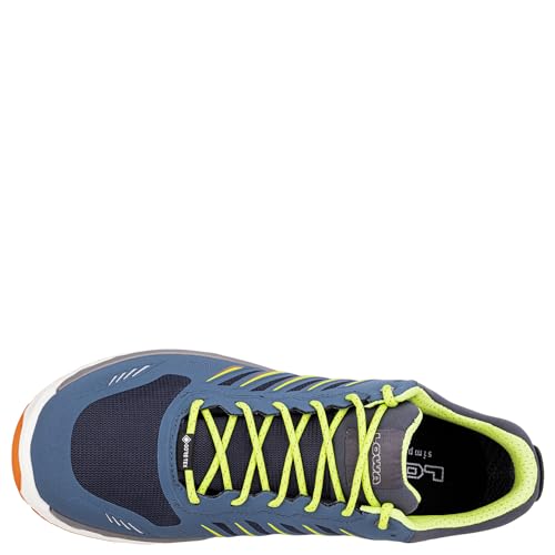LOWA Halbschuh AXOS GTX LO stahlblau/limone, 42