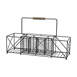 Gourmet Basics by Mikasa Baler Plate Napkin Holder, Large, Antique Black