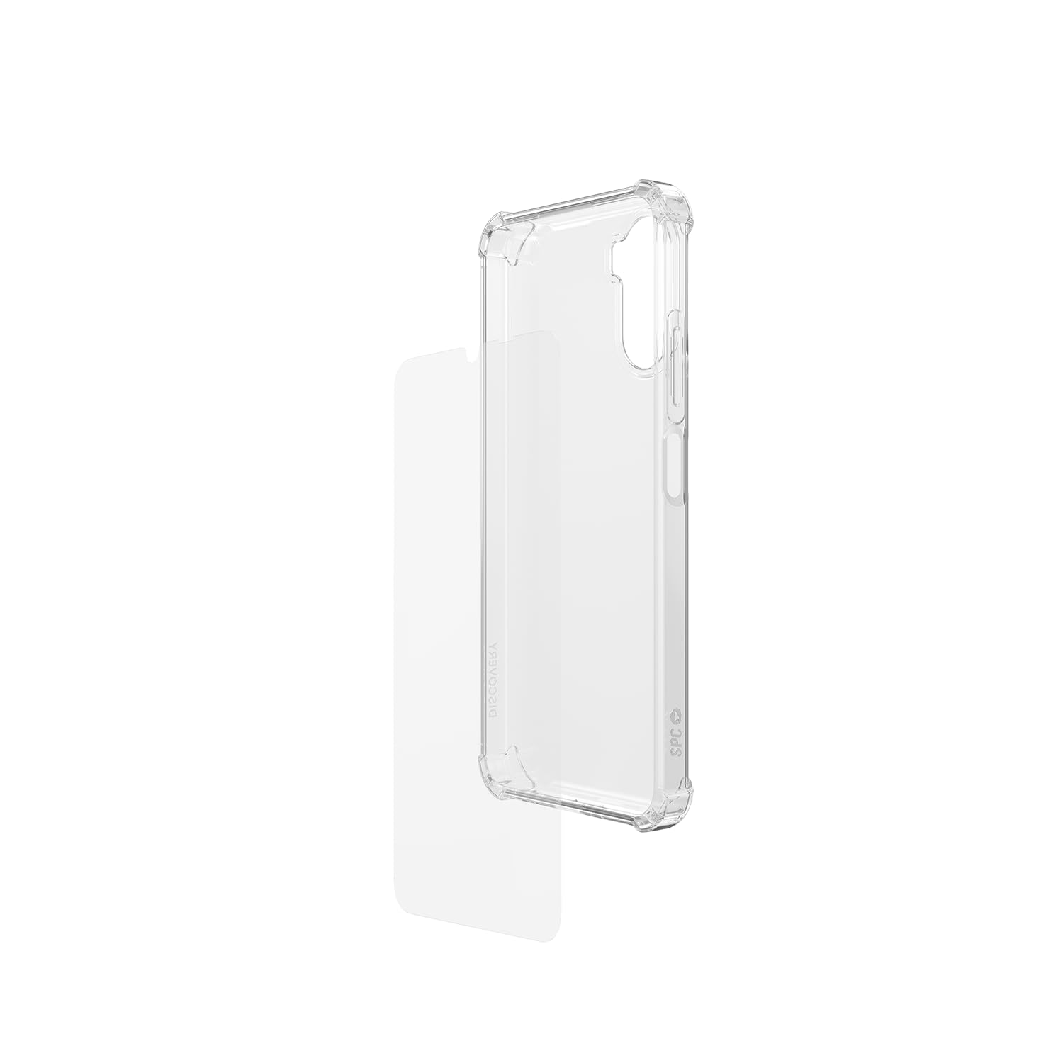 Image secondaire de Pack Protection SPC Discovery 2 ME - Coque Silicone Transparente et Verre Trempé