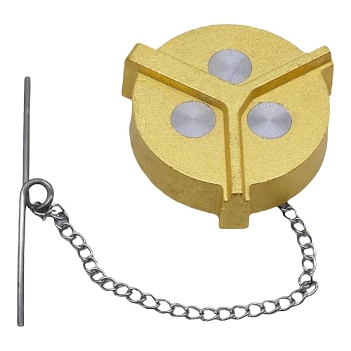 LEMYEF 9114 Non-Locking Fuel Cap Fuel Cap Female, 2" Diameter, 11-1/2" NPSF Thread/Inch, 2-1/4" Diameter Over Thread, 2.37" Inside, Brass. Replaces# 600007, 431008, 9114