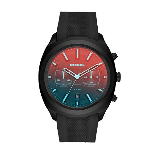 Preisvergleich Produktbild Diesel Herren Chronograph Quarz Uhr mit Silikon Armband DZ4493