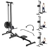 2 in 1 Rowing & Cable Machine, LAT Pull Down with Adjustable Weight and Seat,...