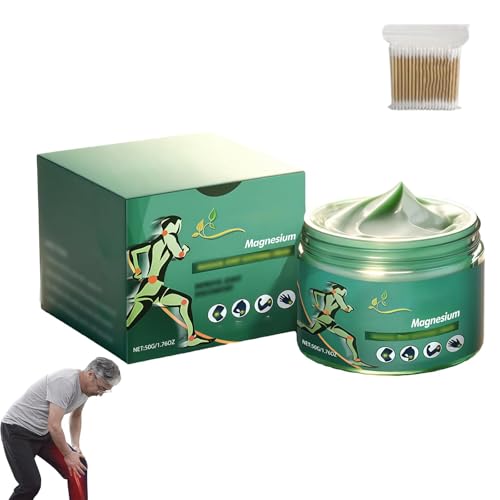 Crema avanzata al magnesio per alleviare il dolore, gel lenitivo per massaggi antidolorifici, gel lenitivo per massaggi per dolori articolari e muscolari, delicato e nutriente (1 pcs)