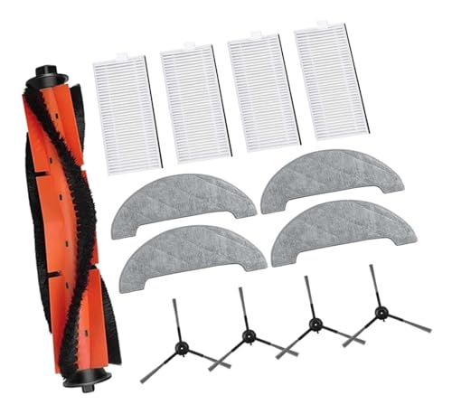 Kit di parti di ricambio for aspirapolvere robot IMOU RV1 Pro RV1 Pro Mx: 1 spazzola a rullo, 4 spazzole laterali, 4 filtri HEPA, 4 panni for scopa