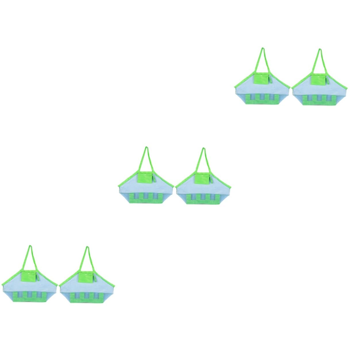 ibasenice 6 Pcs Sac À Pliable Sac À pour Jouets De Sable s pour Enfants Grand Fourre-Tout Jouets De Jeu en Plein Air pour Les Enfants À L'Extérieur pour De